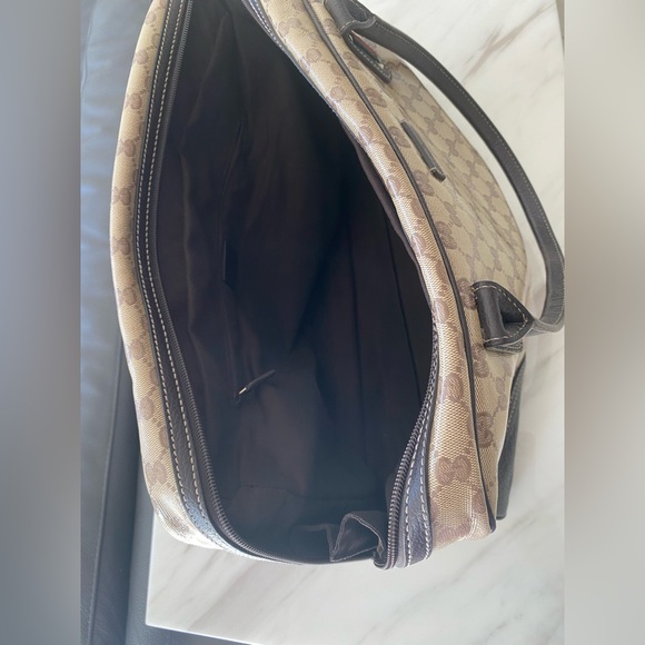 GUCCI GG Crystal Canvas and Leather Large Princy Handbag - Picture 8 of 14